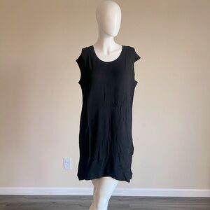 Active Life Women Sleeveless Lounge dress Tunic in Black.